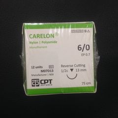 Chỉ Đen phẫu thuật CPT-Carelon 6/0 13mm (1 hộp 12 tép)