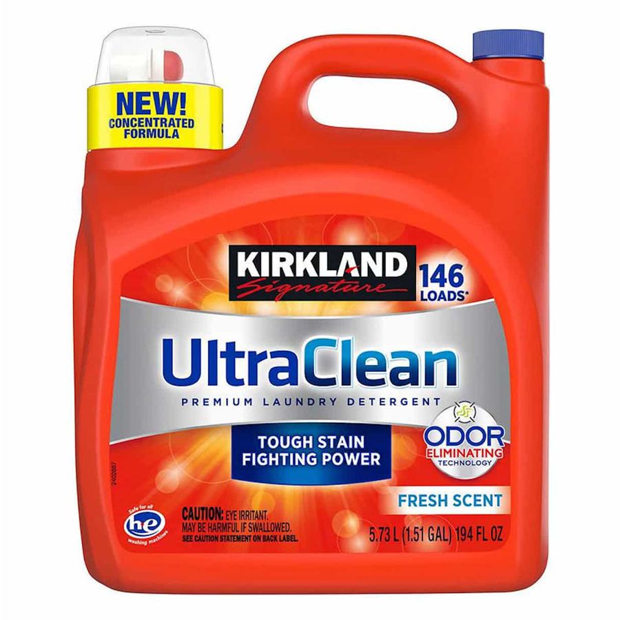 Nước giặt tẩy trắng quần áo Kirkland Ultra Clean 5.73 lít của Mỹ