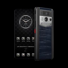 METAVERTU 2 Alligator Skin Navy Blue (Silver Case)