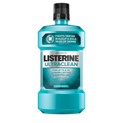 Nước súc miệng Listerine Ultraclean Antiseptic Cool Mint 1,5 lít của Mỹ
