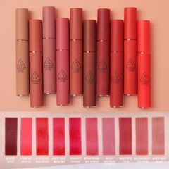 Son Kem Lì 3CE Velvet Lip Tint - Màu Private Đỏ Lạnh, Childlike Đỏ Cam