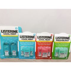 Miếng ngậm thơm miệng Listerine PocketPaks Freshburst / Coolmint / Cool Heat set 3 hộp x 24 miếng