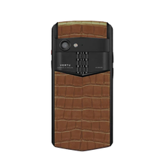 Aster P Gothic Alligator Skin Phone - Cinnamon Brown