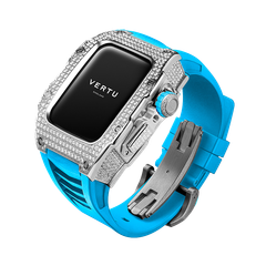 đồng hồ VERTU meta watch Full Diamond - Blue Strap