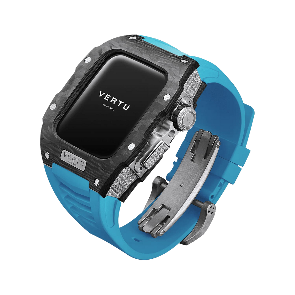 đồng hồ VERTU meta watch Black Diamond - Blue Strap