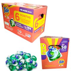 Viên giặt xả quần áo Tide pods 3in1 Spring Meadow của Mỹ hộp 42 viên