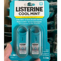 Xịt thơm miệng diệt khuẩn 99% Listerine Coolmint Pocketmist (chai 7.7ml)