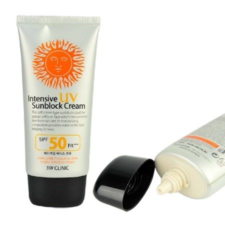 Kem Chống Nắng 3W Clinic Intensive UV Sunblock Cream SPF 50 PA+++ (70ml)