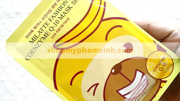 Mặt nạ Milatte Fashiony Q10 Mask Sheet (21g) - Mặt nạ Enzyme Q10