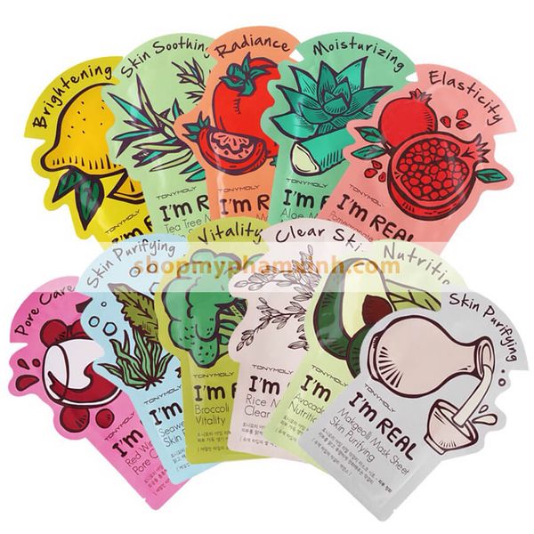 Mặt Nạ Tony Moly I’m Real Mask Sheet (21ml) - Tảo Biển