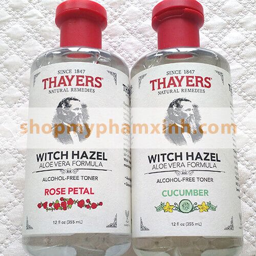 Nước Cân Bằng Da Thayers Alcohol - Free Witch Hazel Toner (355ml) - Hương Dưa Leo