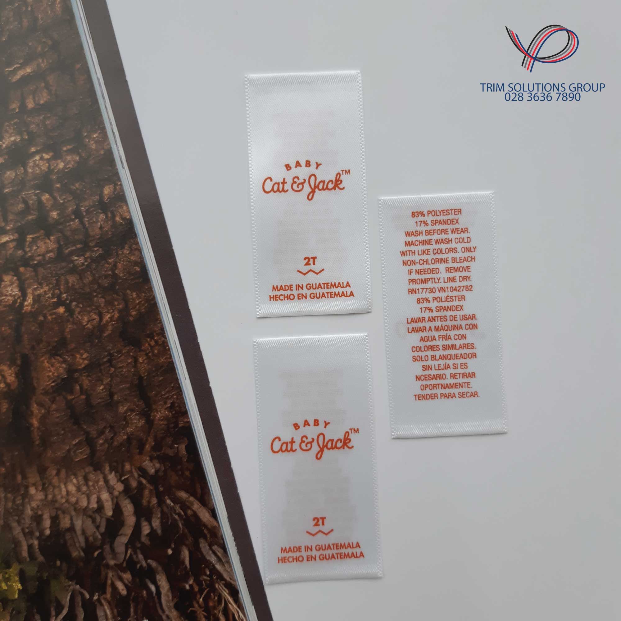 Printed Fabric Label - PFLN002