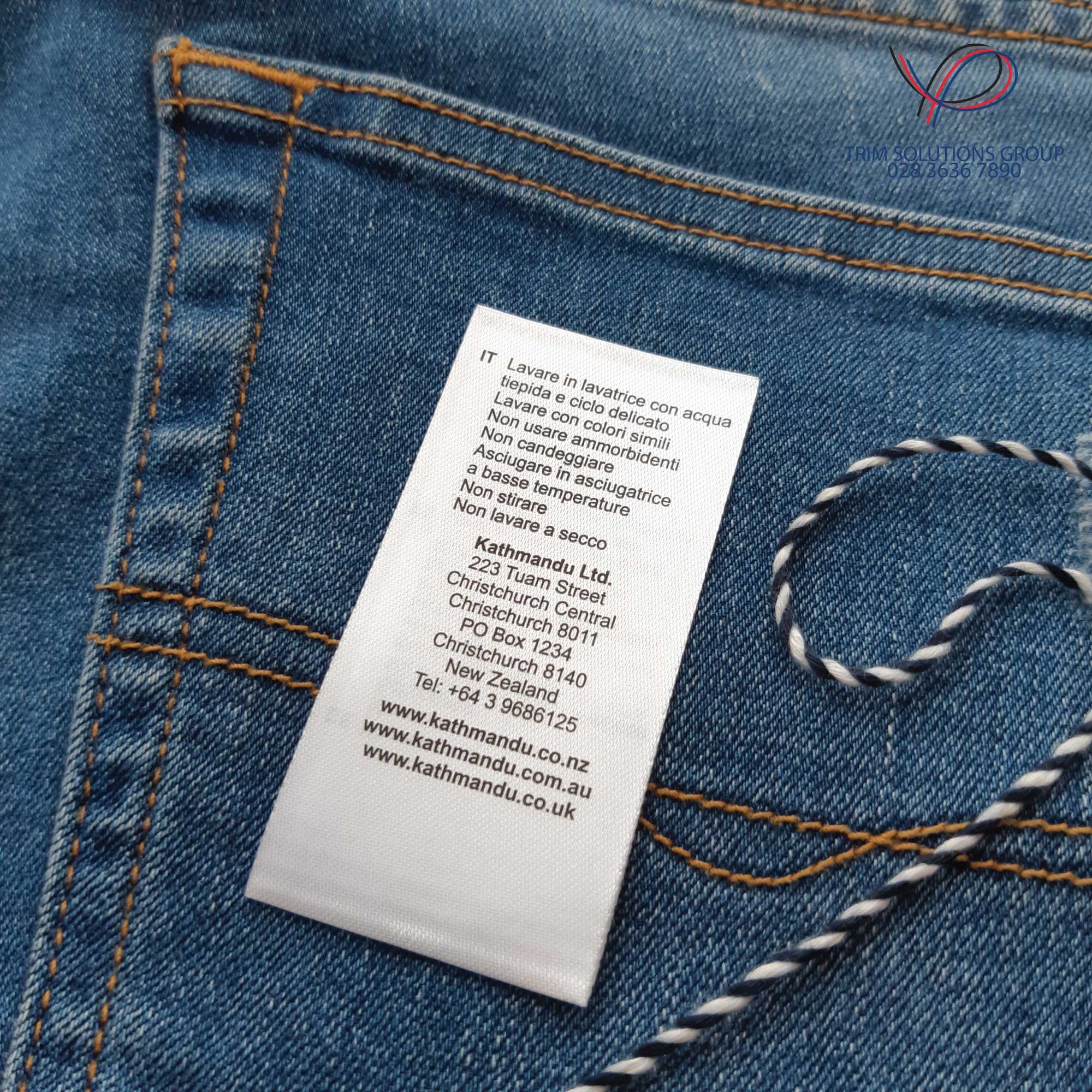 Printed Fabric Label - PFLN001