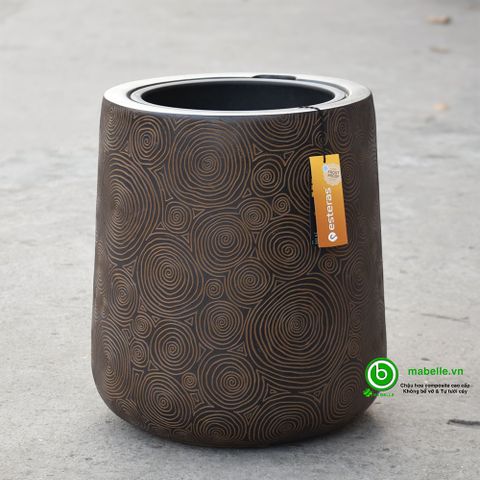 CHẬU COMPOSITE GIẢ ĐÁ ESTERAS - MAHENO ( MÀU RUSTY BROWN )