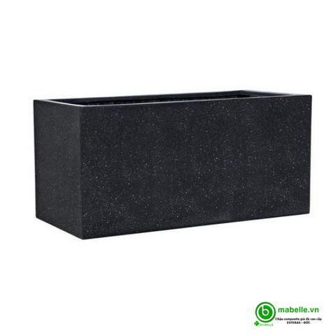 CHẬU COMPOSITE GIẢ ĐÁ ESTERAS - BUREN ( MÀU SMARTLITE BLACK )