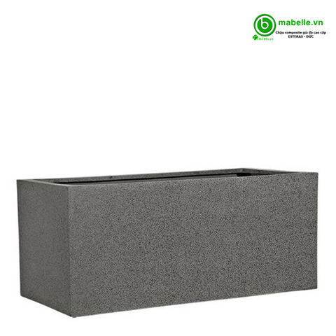 CHẬU COMPOSITE GIẢ ĐÁ ESTERAS - BUREN ( MÀU SMARTLITE DARK GREY )