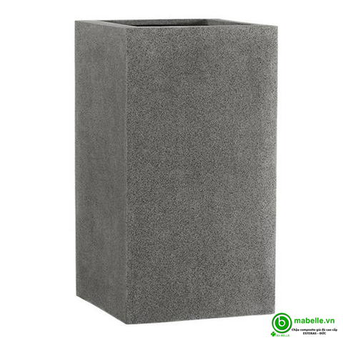 CHẬU COMPOSITE GIẢ ĐÁ ESTERAS - DEVENTER ( MÀU SMARTLITE DARK GREY )