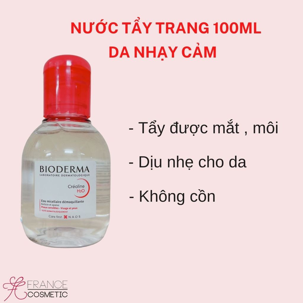 BIODERMA TẨY TRANG DA NHẠY CẢM CREALINE 100ML