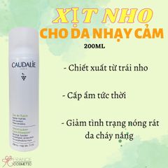 CAUDALIE XỊT NHO CẤP ẨM CHỐNG OXY HÓA DA NHẠY CẢM 200ML