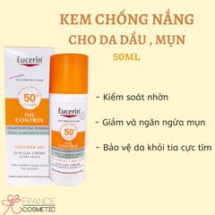 EUCERIN KEM CHỐNG NẮNG CHO DA DẦU OIL CONTROL 50ML