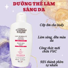 CHATEAU ROUGE DƯỠNG THỂ TRẮNG DA 400ML