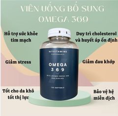 MYVITAMINS VIÊN UỐNG BỔ SUNG OMEGA 369 120 VIÊN