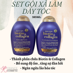 OGX CẶP GỘI XẢ BIOTIN & COLLAGEN 385MLX2