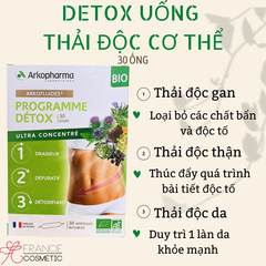 ARKOPHARMA DETOX GAN THẬN DA 30 ỐNG