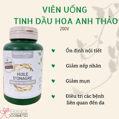 NAT & FORM TINH DẦU HOA ANH THẢO HUILE ONAGRE 200 VIÊN