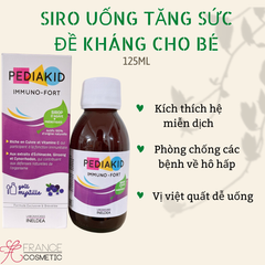 PEDIAKID TĂNG SỨC ĐỀ KHÁNG IMMUNO- FORT 125ML