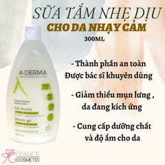 ADERMA TẮM GỘI DƯỠNG ẨM CHO DA YẾU 500ML