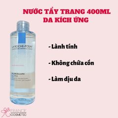 LA ROCHE POSAY NƯỚC TẨY TRANG CHO DA KÍCH ỨNG REACTIVES 400ML