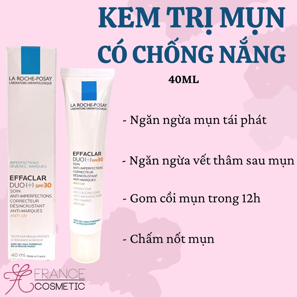 LA ROCHE POSAY KEM TRỊ MỤN CHỐNG NẮNG DUO+ SPF30 40ML