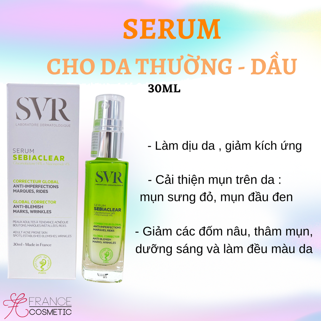 SVR SERUM SEBIACLEAR TRỊ MỤN 30ML