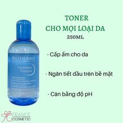 BIODERMA TONER CẤP NƯỚC CHO DA NHẠY CẢM HYDRABIO 250ML