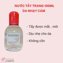 BIODERMA TẨY TRANG CHO DA NHẠY CẢM 100ML