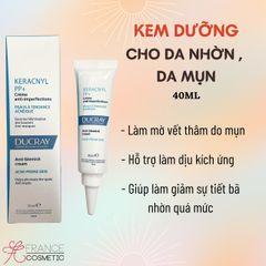 DUCRAY KEM DƯỠNG TRỊ MỤN CHO DA DẦU MỤN KERACNYL PP+ 30ML