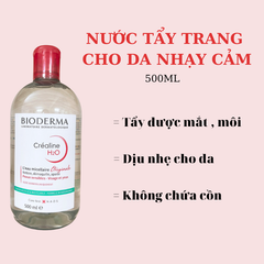 BIODERMA TẨY TRANG DA NHẠY CẢM CREALINE 500ML