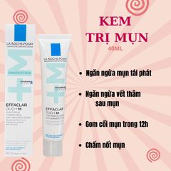 LA ROCHE POSAY KEM TRỊ MỤN, MỜ THÂM DUO+M 40ML