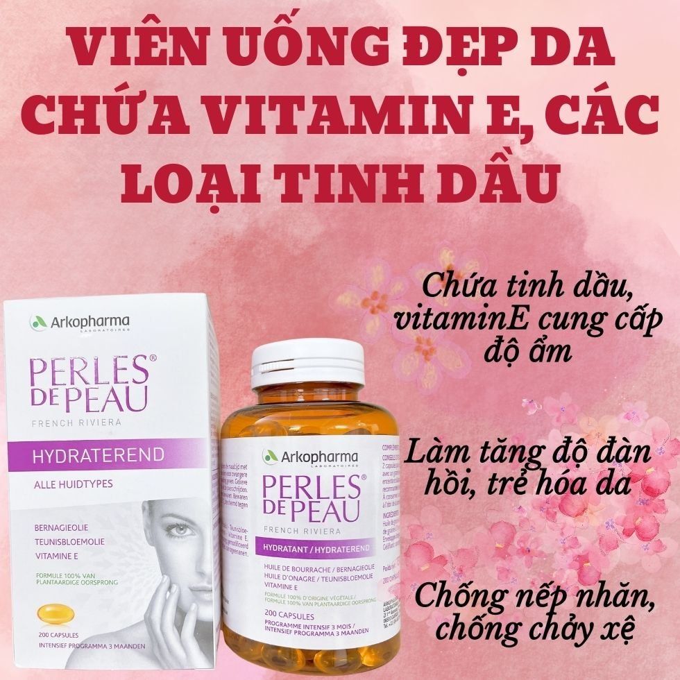 ARKOPHARMA VIÊN UỐNG ĐẸP DA PERLES DE PEAU 200 Viên