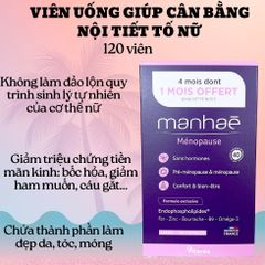 MANHAE MENOPAUSE VIÊN UỐNG CÂN BẰNG NỘI TIẾT NỮ 120 VIÊN