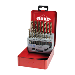 Bộ mũi khoan hợp kim HSSE-Co 5, 19 chi tiết 1-10mm Ruko 215214