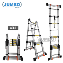 Thang rút nhôm chữ A JUMBO A250 cao cấp