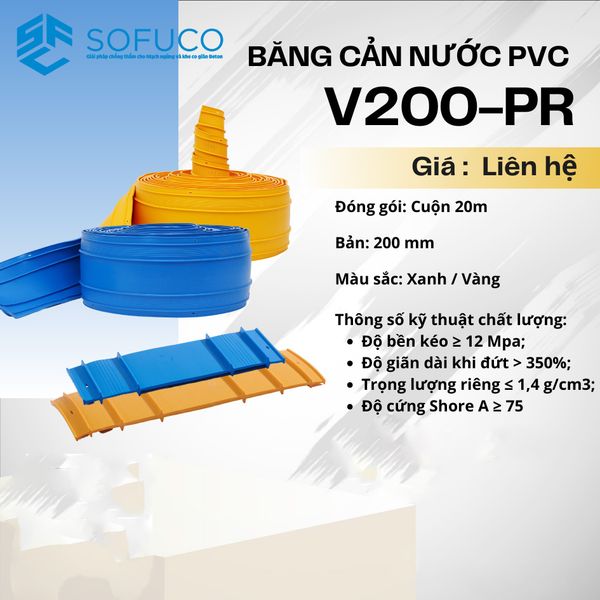 Băng Cản Nước PVC V200 Loại PR