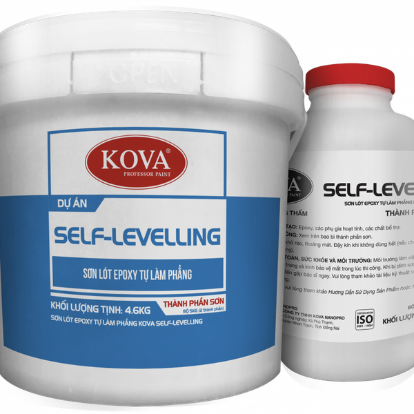 SƠN  EPOXYTỰ SAN PHẲNG KOVA SELF-LEVELING – MÀU TRUNG