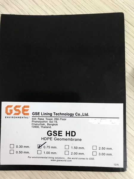 Bạt hdpe GSE 0.75 mm