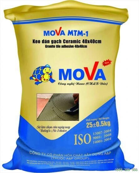 KEO DÁN GẠCH ĐÁ CERAMIC MOVA MTM - KEO DÁN GẠCH 40X40