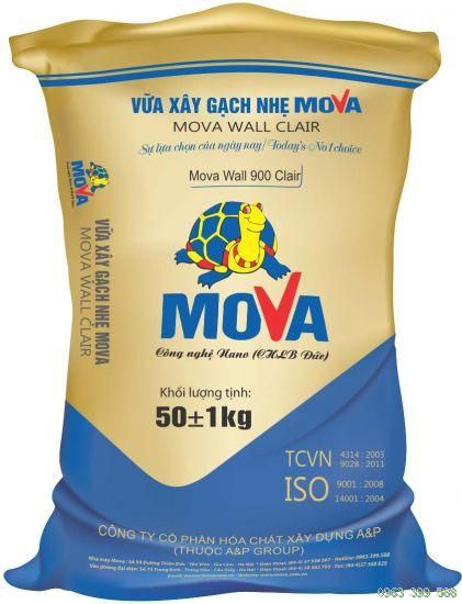 VỮA XÂY GẠCH NHẸ , GẠCH KHÔNG NUNG MOVA WALL 900 CLAIR, MÁC 75#