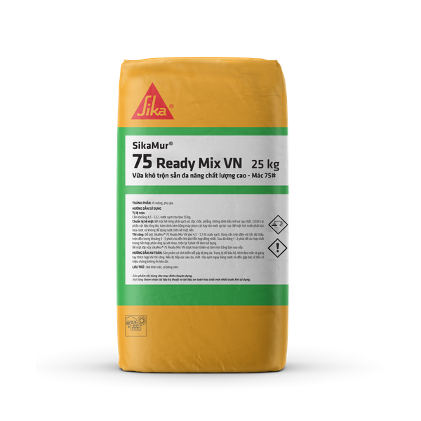 Vữa khô trộn sẵn mác 75 SikaMur 75 Ready Mix VN