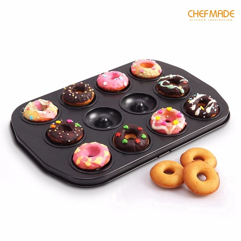 Khuôn bánh 12 donut mini Chefmade WK9034